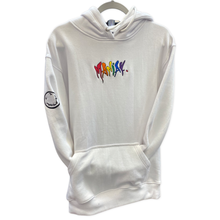 Load image into Gallery viewer, Type Logo White Hoodie | Clothing Maniak

