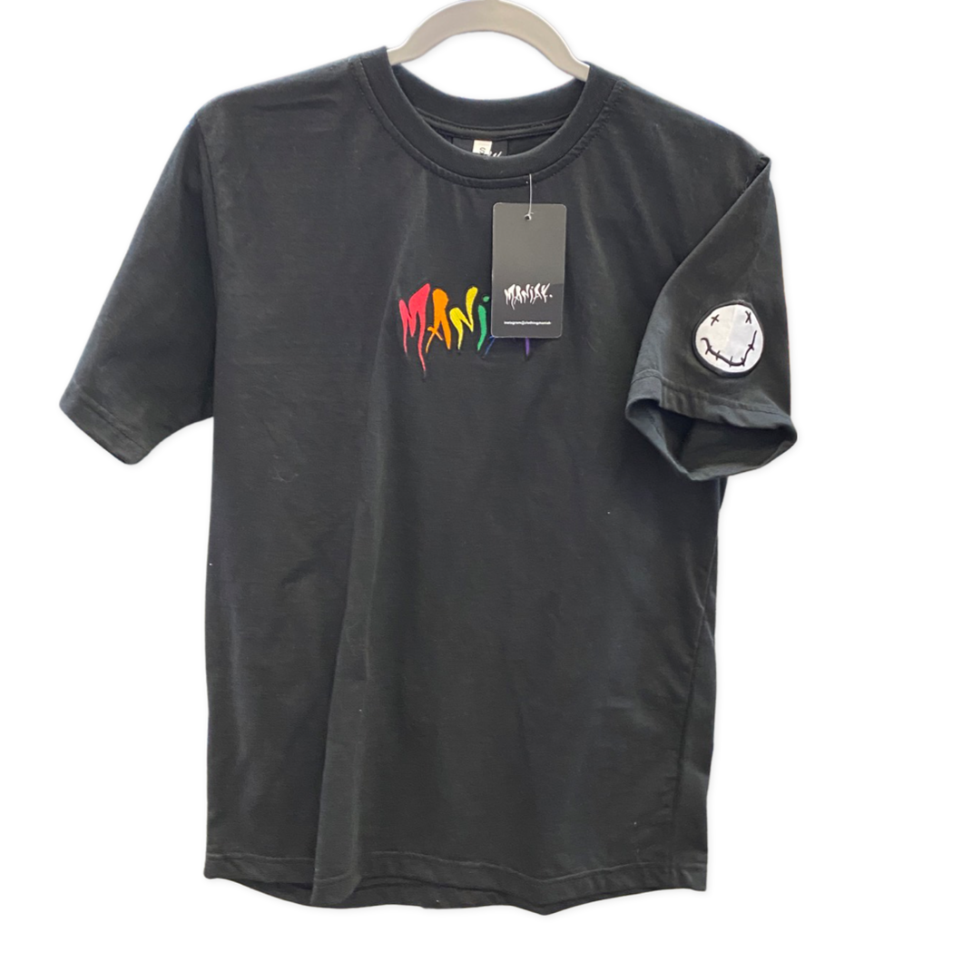 Type Logo Black Short Sleeve Tee Shirt | Clothing Maniak