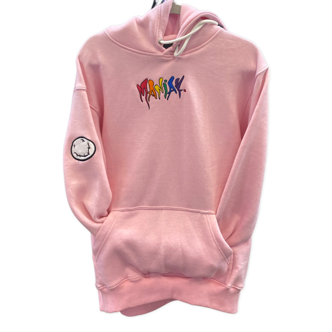 Type Logo Pink Hoodie | Clothing Maniak