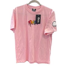 Load image into Gallery viewer, Type Logo Pink Short Sleeve Tee Shirt | Clothing Maniak
